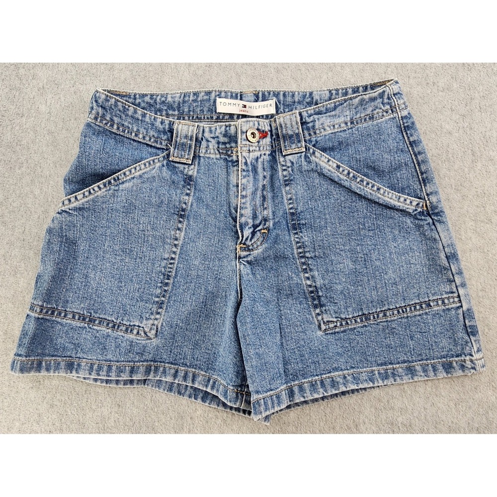Vintage Tommy Hilfiger Denim Shorts Women's 4 Back Flap Pockets 80's 90's Y2K